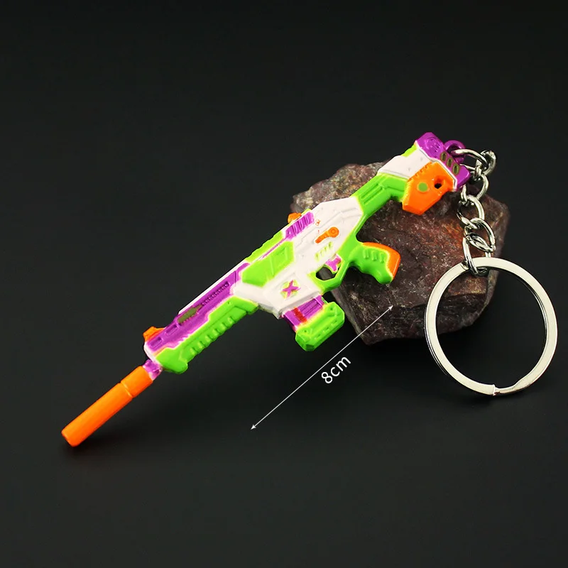 

Valorant Keychains Weapon BlastX Phantom 8cm Game Peripheral Metal Agents Weapon Model Pendant Accessories Keychains Gifts Toys