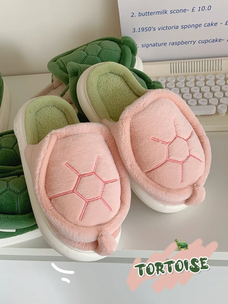 Cute Turtle Slippers For Couples Household Warm And Anti Slip Plush Shoes For Men And Women Winter Creative Turtle Parent Child
Cute Turtle Slippers For Couples Household Warm And Anti Slip Plush Shoes For Men And Women Winter Creative Turtle Parent Child