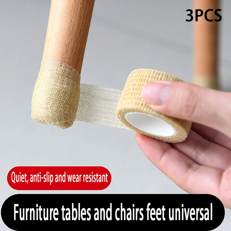 3PCS 2.5cm*4.5m Self Adhesive Chair Leg Cover Anti-slip Table Leg Protection Furniture Foot Pad Wrapping Shock Absorber Reusable
3PCS 2.5cm*4.5m Self Adhesive Chair Leg Cover Anti-slip Table Leg Protection Furniture Foot Pad Wrapping Shock Absorber Reusable
