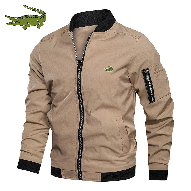 

Cartelo Crocodile Quality 2024 Comfortable Business Jacket Sports Stand Collar Zipper Jacket Baseball Jacket Trench Coa