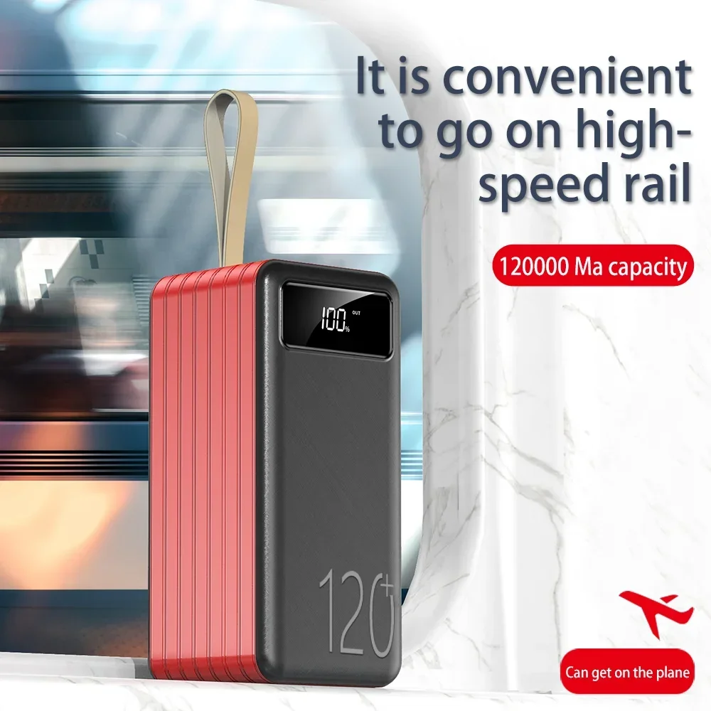 120000mAh Power Pack Large-capacity Mobile Power Charging Bank Universal 5v3a Fast Charging+multi-charge Port+free Delivery
120000mAh Power Pack Large-capacity Mobile Power Charging Bank Universal 5v3a Fast Charging+multi-charge Port+free Delivery