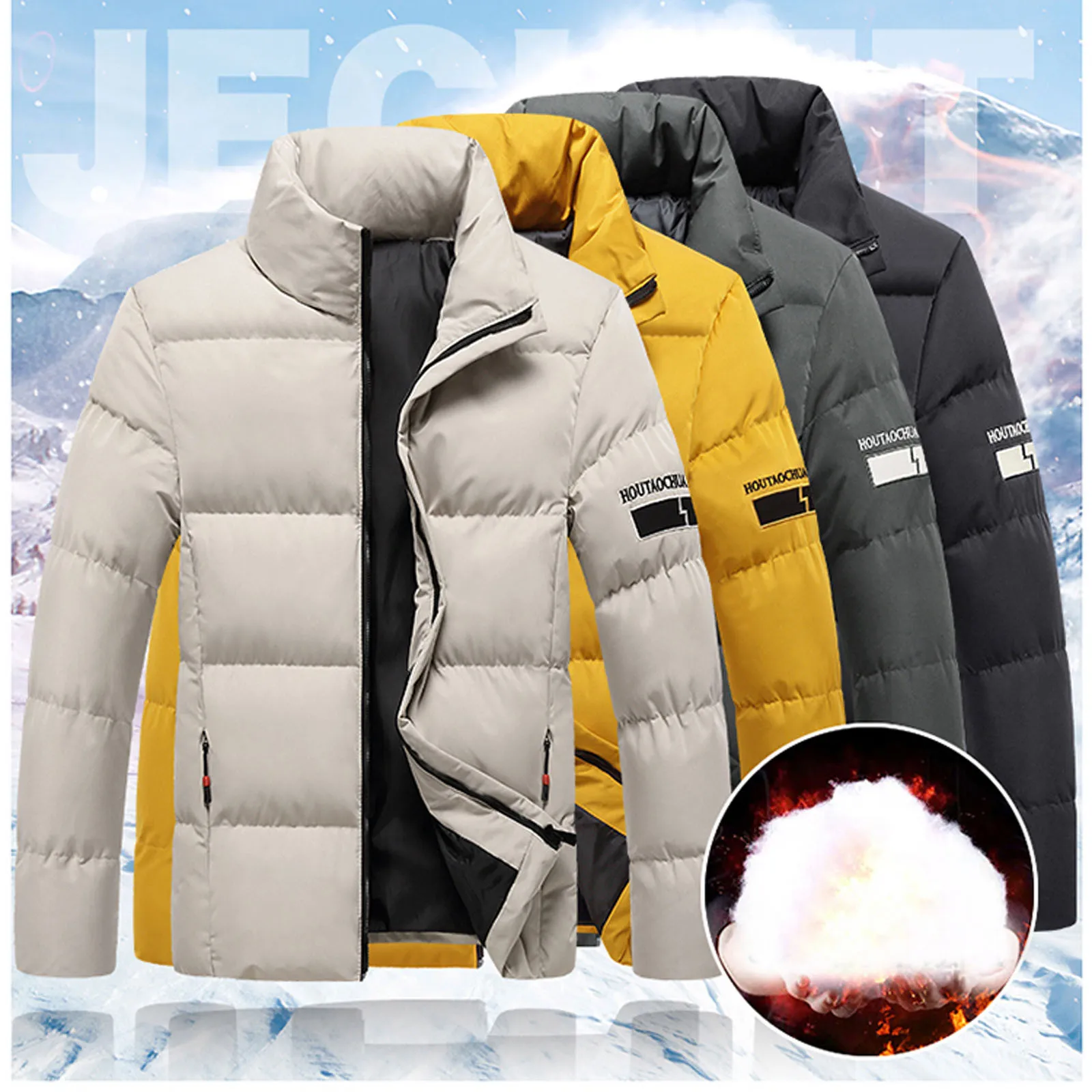 Winter Padded Cotton Parka Men Thick Windproof Plus Size Stand Collar Fashion Streetwear Warm Down Jacket Coat Male Outwear New
Winter Padded Cotton Parka Men Thick Windproof Plus Size Stand Collar Fashion Streetwear Warm Down Jacket Coat Male Outwear New