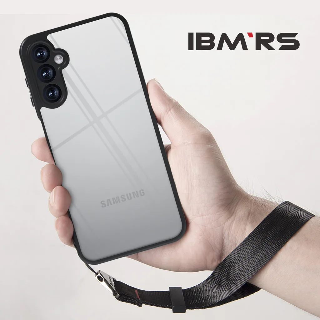 

IBMRS for samsung galaxy a14 5g/a14 4g case,(Comes with wrist strap) Transparent PC Back Cover +TPC Soft edges Phone Case