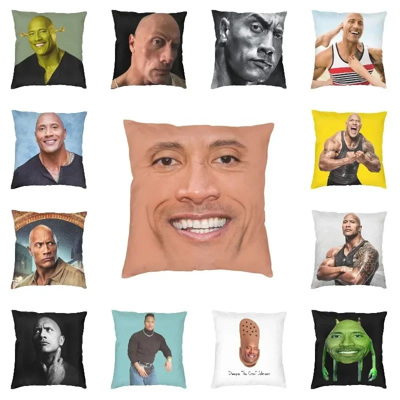 The rock face Dwayne throw pillow case 45*45cm sofa famous player Johnson pillow cover bedding office pillowcase Dakimakura
The rock face Dwayne throw pillow case 45*45cm sofa famous player Johnson pillow cover bedding office pillowcase Dakimakura