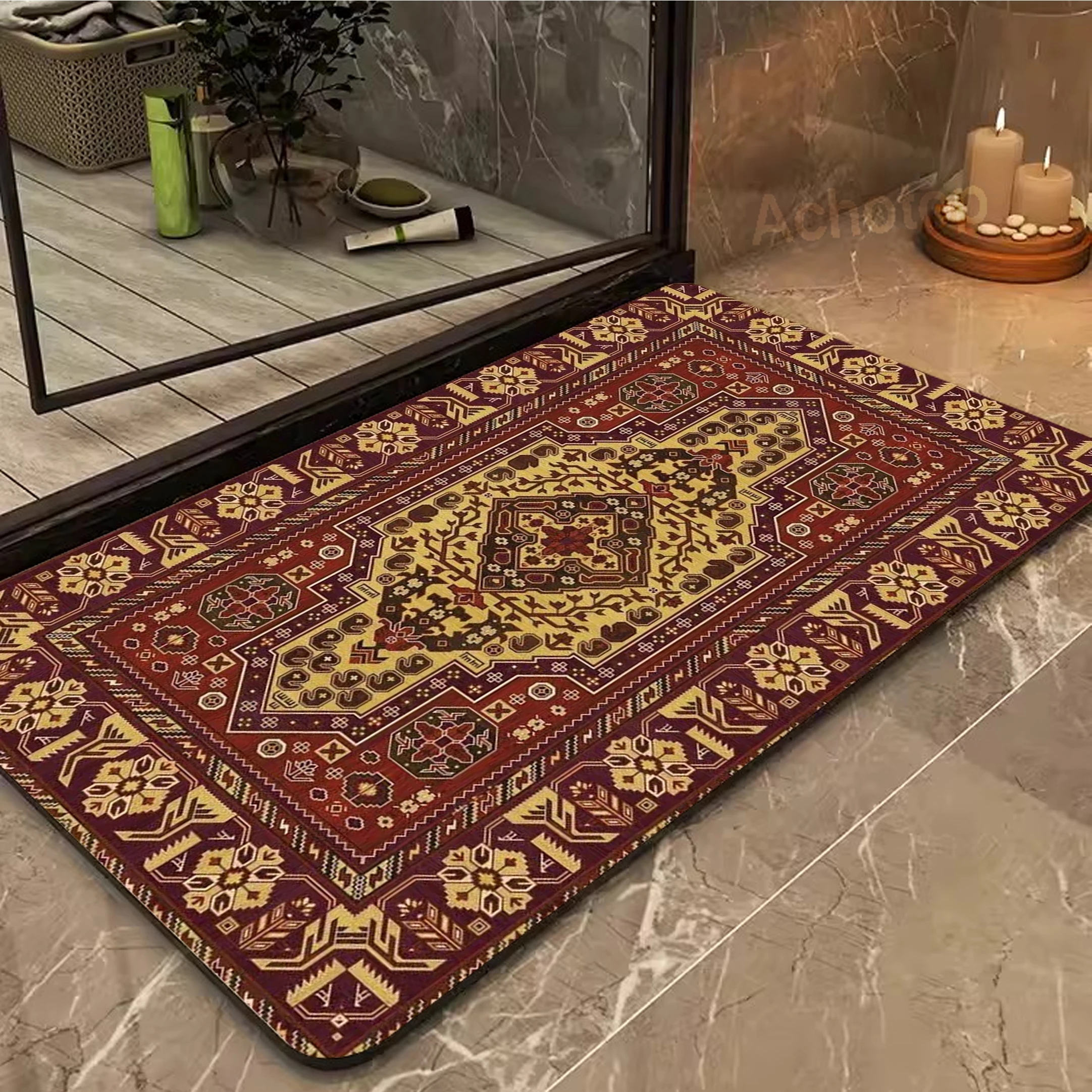 Persian Kitchen Floor Mat Bedroom Living Room Bedside Area Rug Hallway Soft Washable Carpet Anti-Slip Bathroom Entrance Doormat
Persian Kitchen Floor Mat Bedroom Living Room Bedside Area Rug Hallway Soft Washable Carpet Anti-Slip Bathroom Entrance Doormat