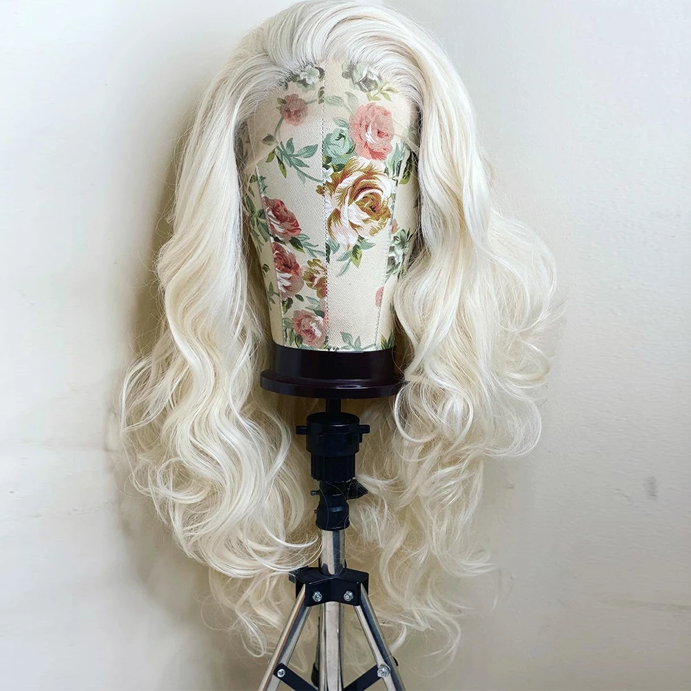 White Color Synthetic Body Wave 13x4 Lace Front Wig Heat Resistant Drag Queen Cosplay Wigs For Women Pre Plucked Glueless
White Color Synthetic Body Wave 13x4 Lace Front Wig Heat Resistant Drag Queen Cosplay Wigs For Women Pre Plucked Glueless