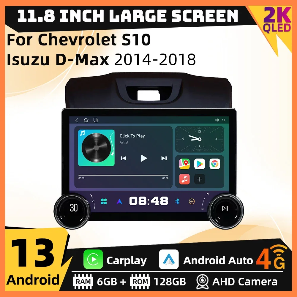 2 Din Android Car Radio 11.8" for Chevrolet S10 Isuzu D-Max 2014 - 2018 Navigation Stereo Multimedia Player Autoradio Carplay 2K
2 Din Android Car Radio 11.8" for Chevrolet S10 Isuzu D-Max 2014 - 2018 Navigation Stereo Multimedia Player Autoradio Carplay 2K