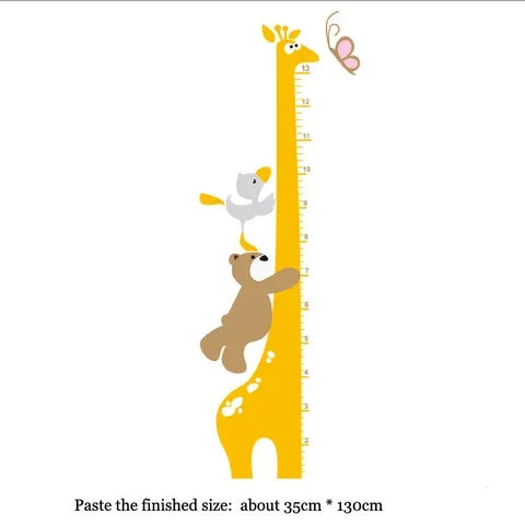 Giraffe Cartoon animals bear Height Measure Wall Stickers Home Decor DIY Chart Ruler Decoration For Kids Rooms Decals Wall Art
Giraffe Cartoon animals bear Height Measure Wall Stickers Home Decor DIY Chart Ruler Decoration For Kids Rooms Decals Wall Art
