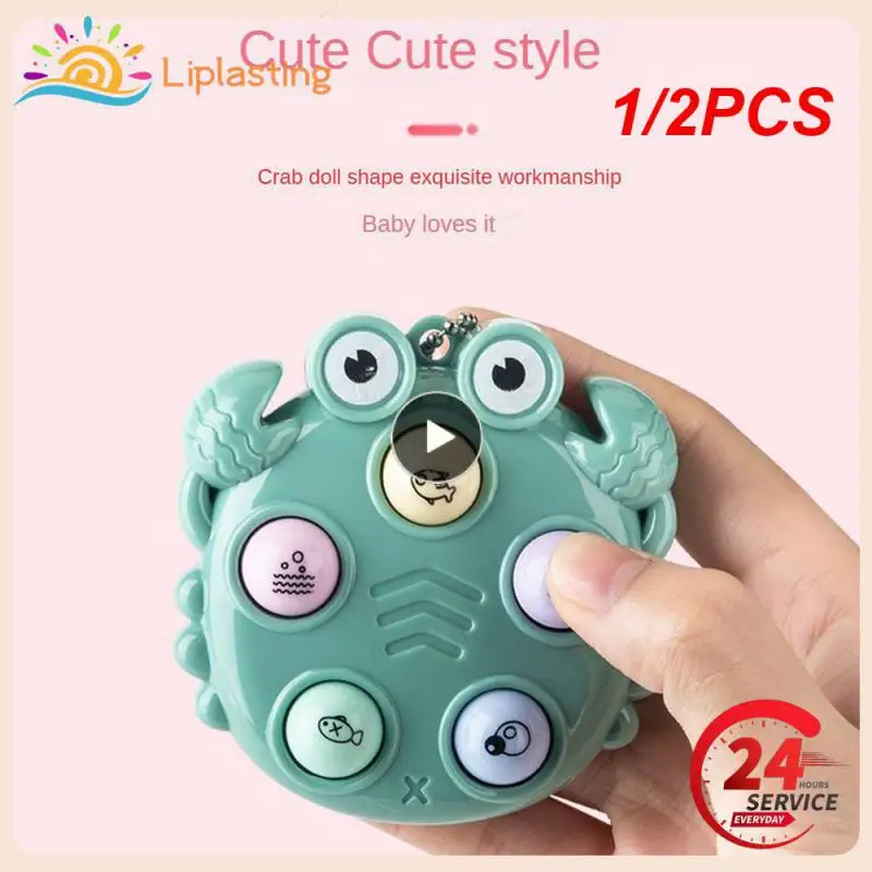 1/2PCS Kawaii Fidget Toys Whack A Mole Keychain Simple Dimple Fidget Board Portable Antistress Decompression Toys for Children
1/2PCS Kawaii Fidget Toys Whack A Mole Keychain Simple Dimple Fidget Board Portable Antistress Decompression Toys for Children