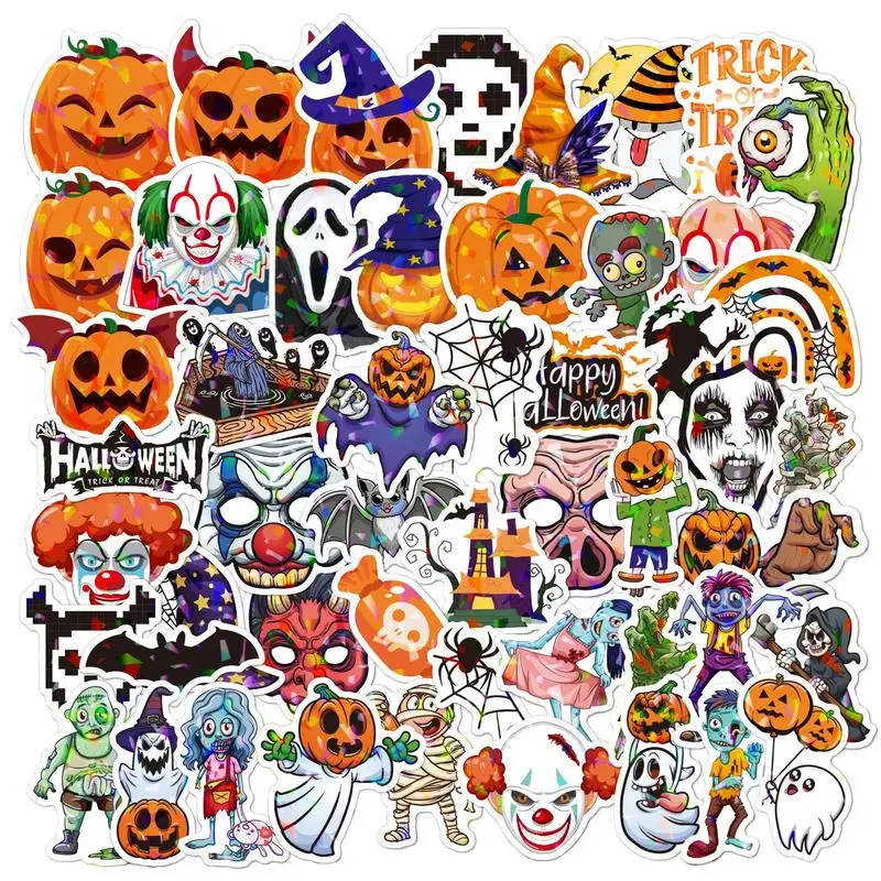 Halloween Stickers For Kids Horror Stickers 50 PCS Halloween Decorative Stickers Non-Repeating For Laptop Skateboard
Halloween Stickers For Kids Horror Stickers 50 PCS Halloween Decorative Stickers Non-Repeating For Laptop Skateboard