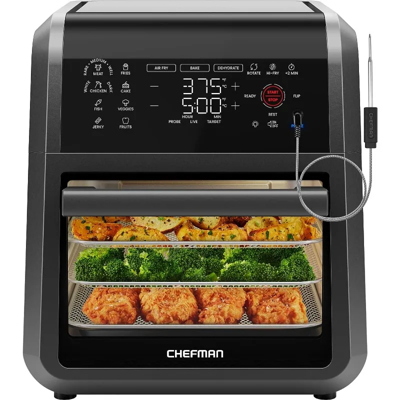 

ZAOXI cooking air fryers on Digital Air Fryer+ Rotisserie, Convection Oven, 17 Screen Presets Fry, Auto Shutoff
