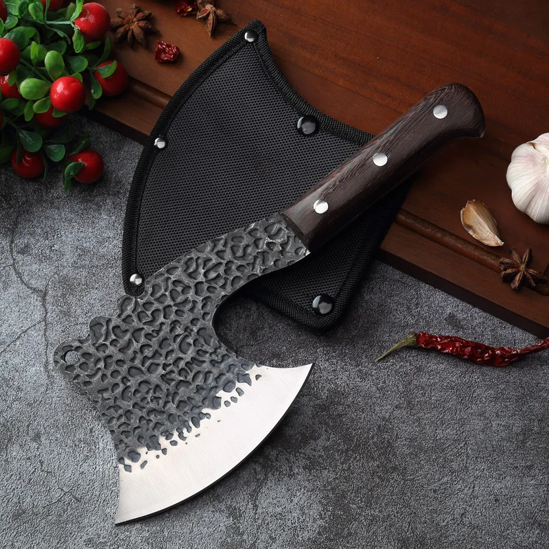 Forging hammer Cleaver Stranded axe knife Outdoor cooking knife Kitchen meat cleaver Household slicing knife Chopping knife
Forging hammer Cleaver Stranded axe knife Outdoor cooking knife Kitchen meat cleaver Household slicing knife Chopping knife