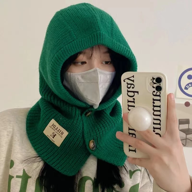 Knit Hoodie Hat for Students Adult Windproof Winter Balaclava Neck Protect Hat with Adjustable Size Warm Cycling Hat
Knit Hoodie Hat for Students Adult Windproof Winter Balaclava Neck Protect Hat with Adjustable Size Warm Cycling Hat