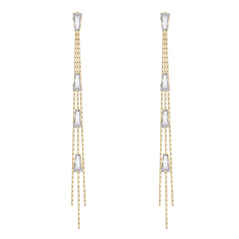 Geometric Water Drop Zircon Pendant Earrings Long Tassel Dangle Earring for Women Fashion Ear Jewelry pendientes mujer moda 2023
Geometric Water Drop Zircon Pendant Earrings Long Tassel Dangle Earring for Women Fashion Ear Jewelry pendientes mujer moda 2023