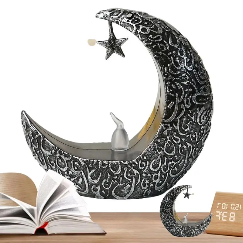 Eid Decoration Lights Retro Party Candlestick Eid Moon Star Light Elegant Candle Lantern Tabletop LED Light Rustic Ornaments
Eid Decoration Lights Retro Party Candlestick Eid Moon Star Light Elegant Candle Lantern Tabletop LED Light Rustic Ornaments