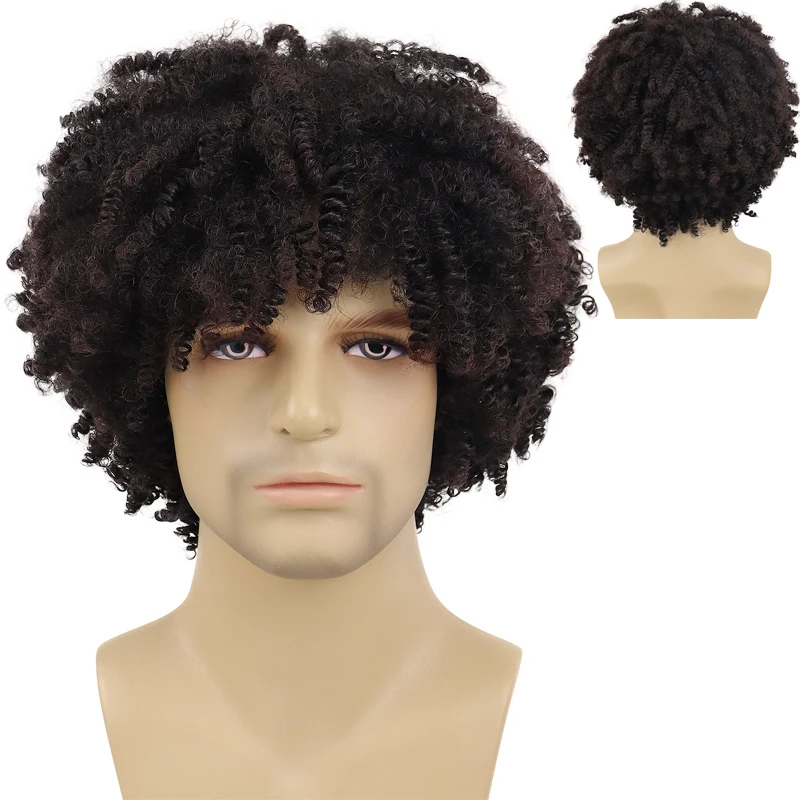 GNIMEGIL Synthetic Afro Curly Hair Wig with Bangs for Man Wig Short Natural Hair Male Wig 80s Costume Halloween Wig Cosplay Wigs
GNIMEGIL Synthetic Afro Curly Hair Wig with Bangs for Man Wig Short Natural Hair Male Wig 80s Costume Halloween Wig Cosplay Wigs