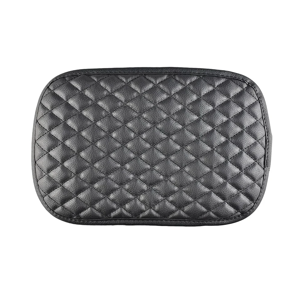 

Universal Center Console Lid Cover,PU Leather Console Armrest Cushion Pad Protector for Most Vehicle, SUV, Truck,