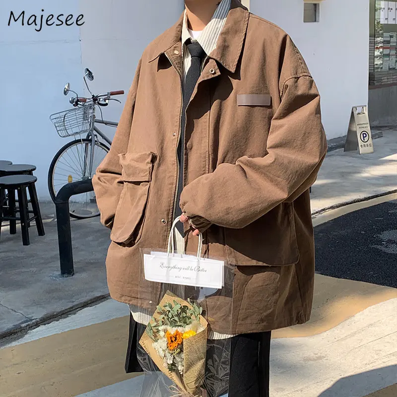 Cargo Jackets Men American Stylish Japanese Streetwear Handsome Teens Baggy Zip Up Clothing Big Pockets Minimalist Solid Dynamic
Cargo Jackets Men American Stylish Japanese Streetwear Handsome Teens Baggy Zip Up Clothing Big Pockets Minimalist Solid Dynamic