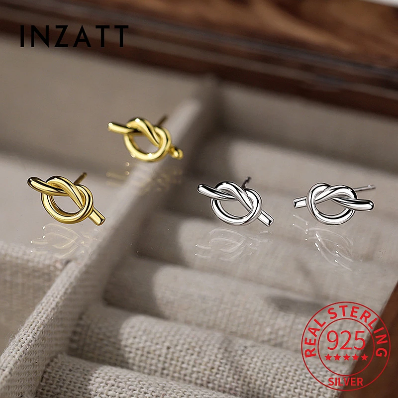 INZATT Real 925 Sterling Silver Bowknot Stud Earrings for Women Classic Fine Jewelry Minimalist Accessories
INZATT Real 925 Sterling Silver Bowknot Stud Earrings for Women Classic Fine Jewelry Minimalist Accessories