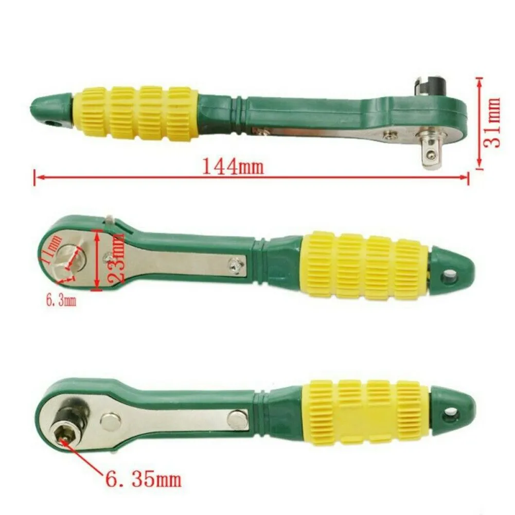 1/4 Inch Ratchet Wrench 6.35 Socket Wrench Lightweight Mini Pneumatic Head Quick Ratchet Wrench Screwdriver Useful
1/4 Inch Ratchet Wrench 6.35 Socket Wrench Lightweight Mini Pneumatic Head Quick Ratchet Wrench Screwdriver Useful
