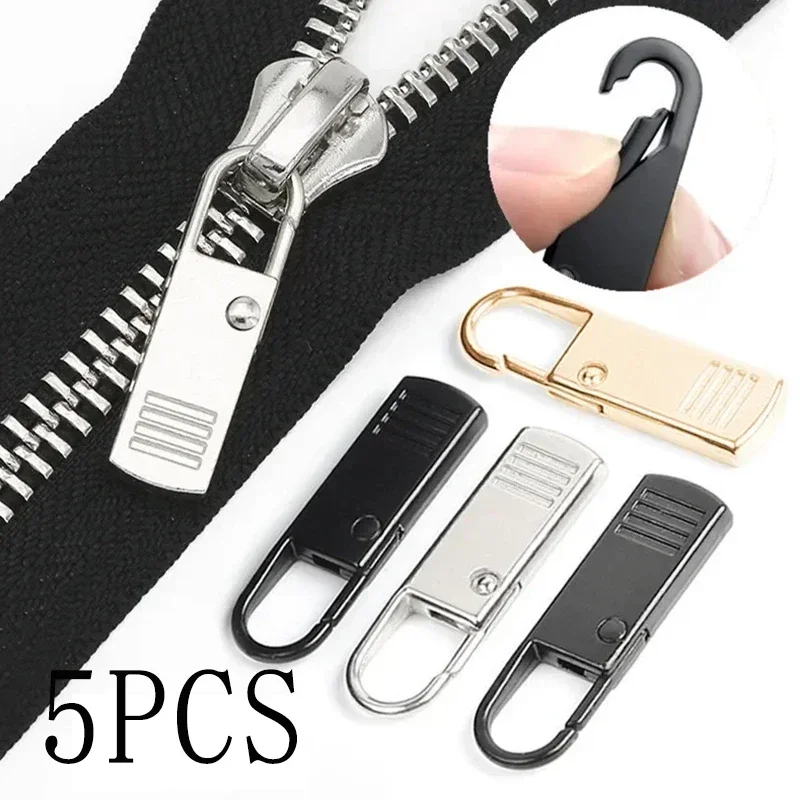 5pcs Zipper Slider Puller Instant Zipper Repair Kit Replacement Broken Buckle Travel Bag Suitcase Zipper Head DIY Sewing Craft
5pcs Zipper Slider Puller Instant Zipper Repair Kit Replacement Broken Buckle Travel Bag Suitcase Zipper Head DIY Sewing Craft