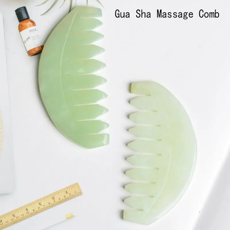 Natural Stone Scraper Gua Sha Massage Comb Head Body Jade Therapy Massage Tools
Natural Stone Scraper Gua Sha Massage Comb Head Body Jade Therapy Massage Tools