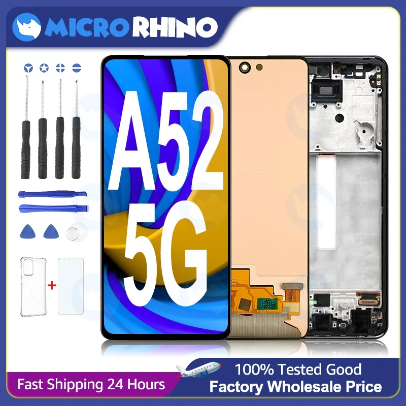 Оригинальный дисплей 6,5 дюйма для Samsung Galaxy A52 5G A526B A5260 A526W A526U A526U1, сенсорный ЖК-экран с дигитайзером в сборе, замена
Оригинальный дисплей 6,5 дюйма для Samsung Galaxy A52 5G A526B A5260 A526W A526U A526U1, сенсорный ЖК-экран с дигитайзером в сборе, замена