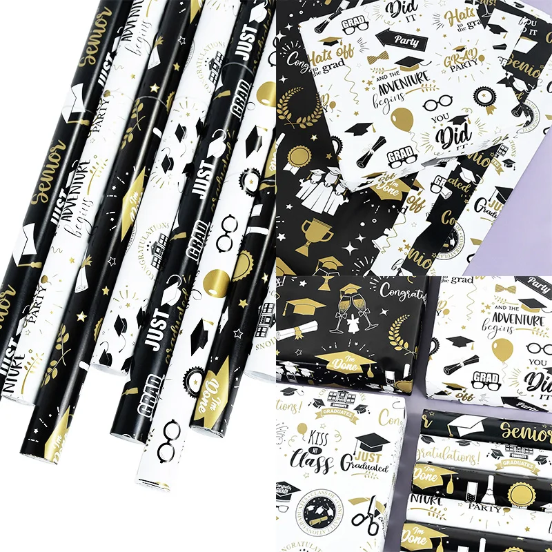 1sheet Graduation Gift Wrapping Paper Just Graduated Printed Craft Paper Gift Packaging Material Congrats Grad Party Decoration
1sheet Graduation Gift Wrapping Paper Just Graduated Printed Craft Paper Gift Packaging Material Congrats Grad Party Decoration