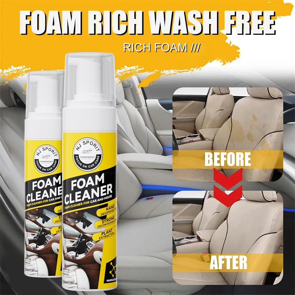 200ml Car Interior Foam Cleaner Spray Powerful Decontamination Leather Seat Plastic Part Foam Cleaning Auto Maintenance Tool
200ml Car Interior Foam Cleaner Spray Powerful Decontamination Leather Seat Plastic Part Foam Cleaning Auto Maintenance Tool