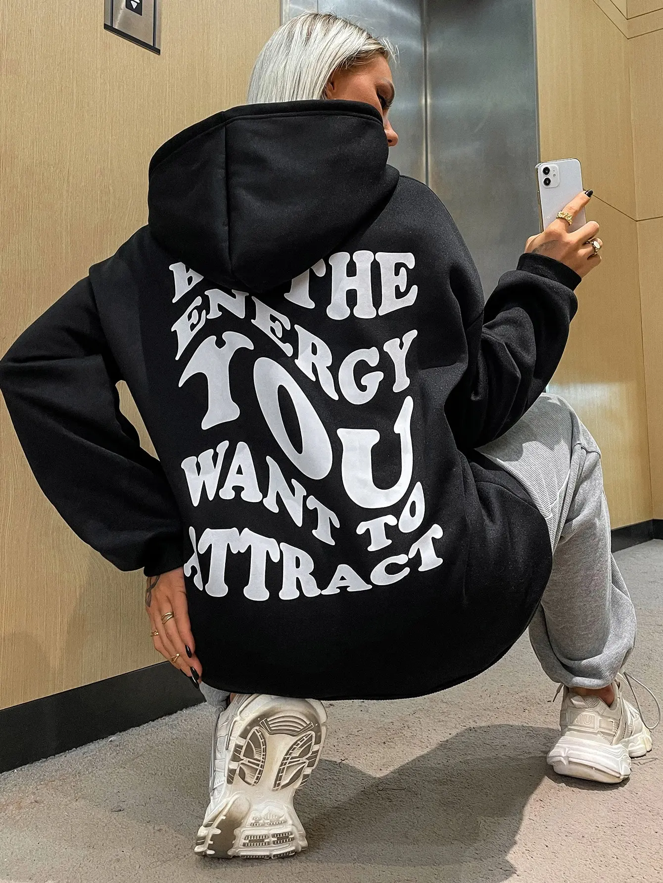 Be The Energy You Want To Attract Cotton Hoody Simple Daily Pullover Trend Creativity Sweatershirts Fashion Casual Outerwear
Be The Energy You Want To Attract Cotton Hoody Simple Daily Pullover Trend Creativity Sweatershirts Fashion Casual Outerwear