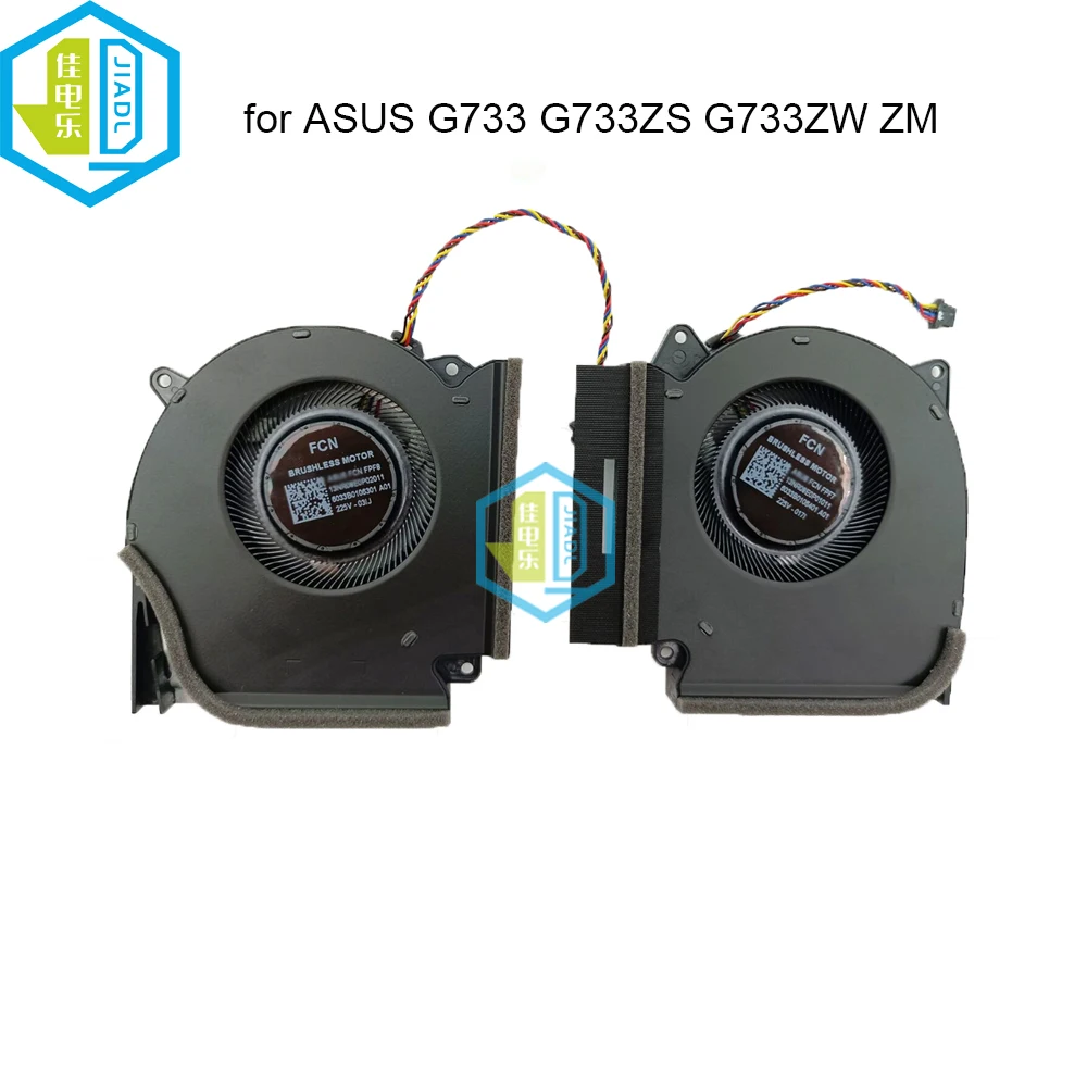 

New Gaming Notebook CPU GPU Cooling Fans For ASUS ROG Strix 17 G733ZM G733ZX G733ZS G733 ZW G733Z 13NR08E0P01011 13NR08E0P02011