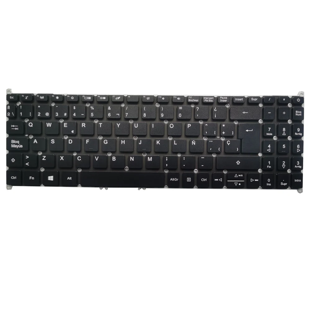 

Spanish/SP laptop keyboard for Acer Aspire 5 A515-54 A515-54G A515-56 A515-56G A515-52 A515-52G A515-53 A515-55 NO frame black