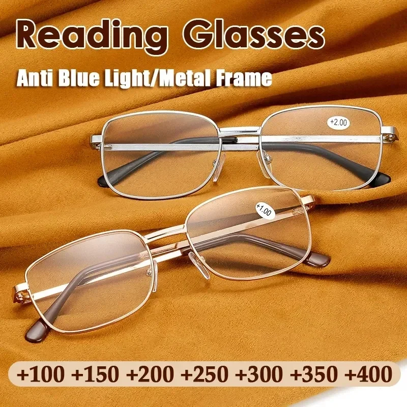 Lightweight Metal Frame Reading Glasses with Resin Lenses Transparent Men and Women Eye Glasses +100 To +400
Lightweight Metal Frame Reading Glasses with Resin Lenses Transparent Men and Women Eye Glasses +100 To +400