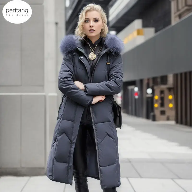 PERITANG Women Mid-Length Cotton Jacket 2024 Slim Fit Cotton Clothing Large Fur Collar Winter Jackets for Women 2024 Down Parkas
PERITANG Women Mid-Length Cotton Jacket 2024 Slim Fit Cotton Clothing Large Fur Collar Winter Jackets for Women 2024 Down Parkas