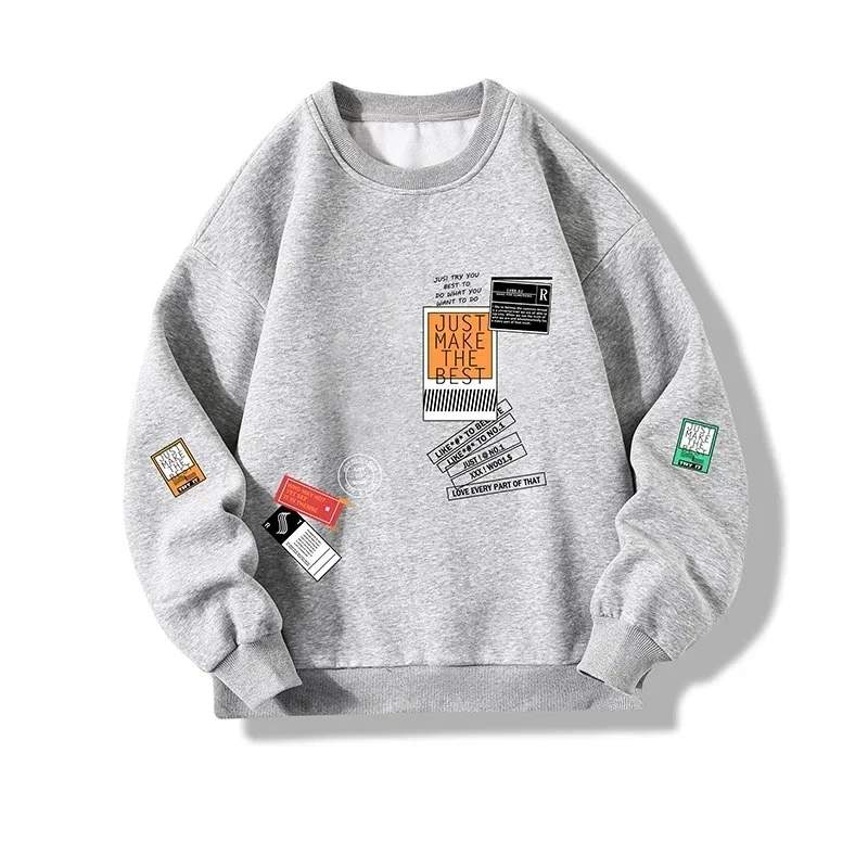 2023 New Men's Casual Long sleeved Sweatshirt Fashion Printed Daily Round Neck Pullover Large Loose Men's and Women's Sweatshirt
2023 New Men's Casual Long sleeved Sweatshirt Fashion Printed Daily Round Neck Pullover Large Loose Men's and Women's Sweatshirt