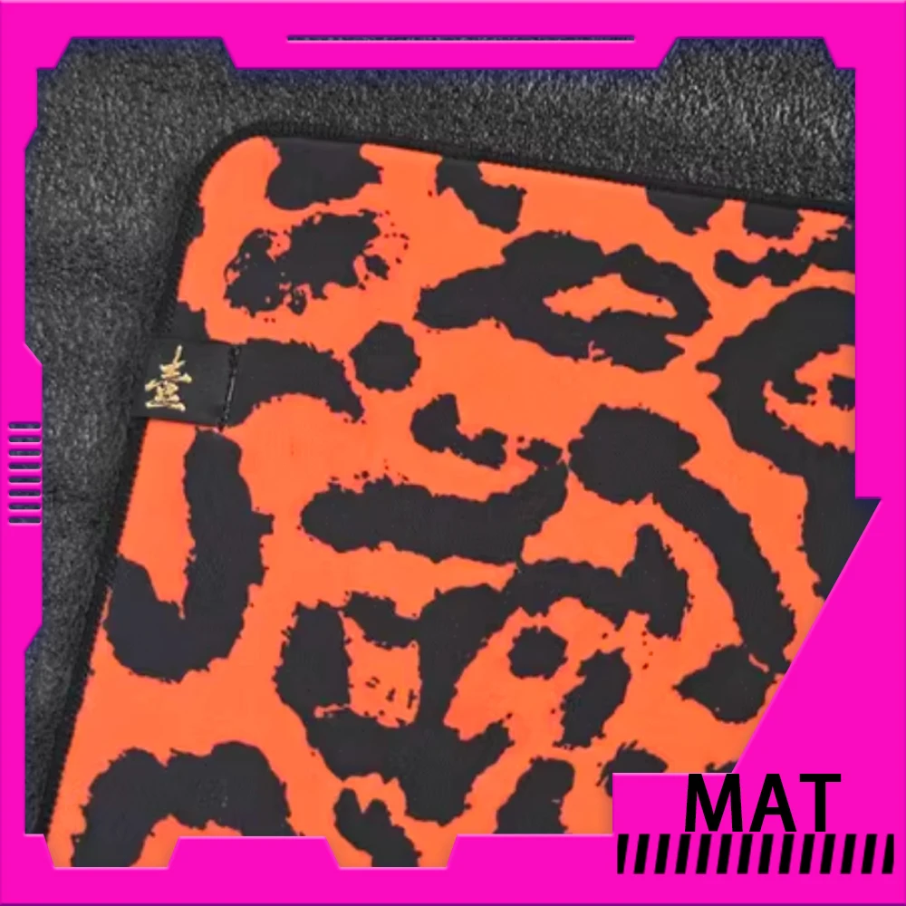 

Leopard Print Mousepad D-Glow Non-Slip Cloth Mat 3.8mm Individuality Mousepad Accessories For Mouse Keyboard Fashionable Man