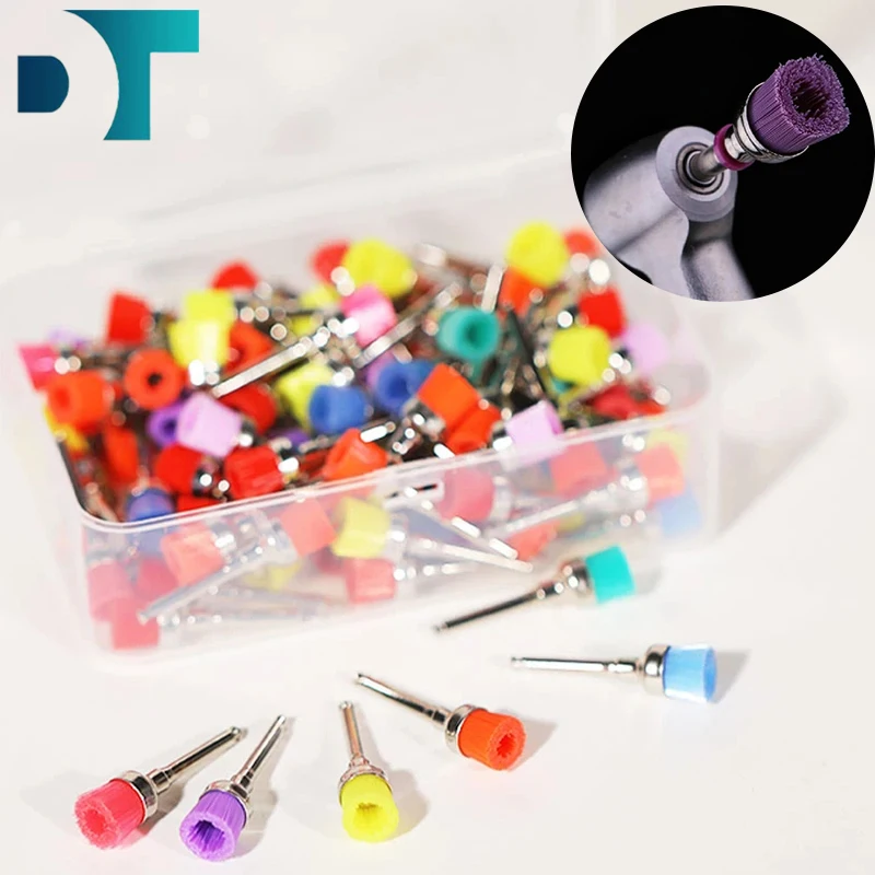 100pcs/Box Dental Polishing Brushes Nylon Prophy Brush For Dentist Against Contra-Angle Handpiece Tools Stain Removal Polish
100pcs/Box Dental Polishing Brushes Nylon Prophy Brush For Dentist Against Contra-Angle Handpiece Tools Stain Removal Polish
