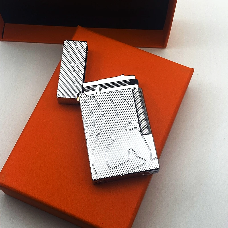 New Memorial Metal Drawing Vertical Stripes Luxury Tobacco Lighters Ping Sound Natural Lacquer Cigarette Smoking Butane Lighters
New Memorial Metal Drawing Vertical Stripes Luxury Tobacco Lighters Ping Sound Natural Lacquer Cigarette Smoking Butane Lighters