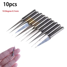 10Pcs 0.1mm Tungsten Steel Flat Taper Carving Knife Engraving Drill Bit CNC Router Woodworking Tool
10Pcs 0.1mm Tungsten Steel Flat Taper Carving Knife Engraving Drill Bit CNC Router Woodworking Tool