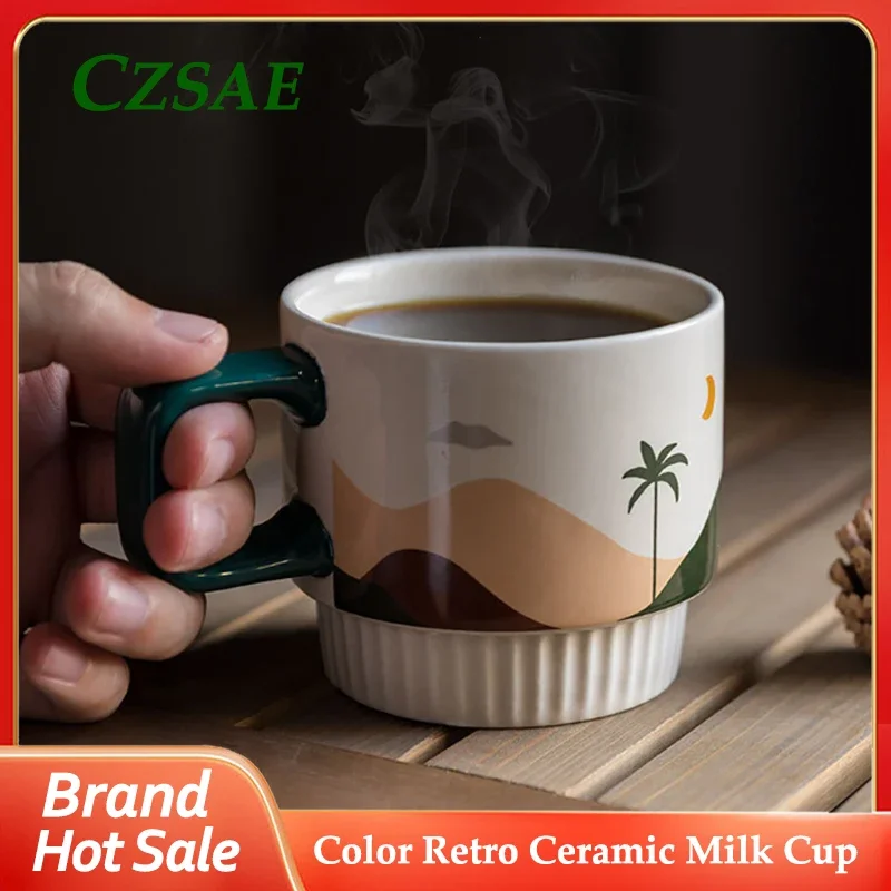 Color retro ceramic milk coffee cups milk tea/juice drink/oatmeal/brewed black tea cup home office Father's Day gift Nordic INS
Color retro ceramic milk coffee cups milk tea/juice drink/oatmeal/brewed black tea cup home office Father's Day gift Nordic INS