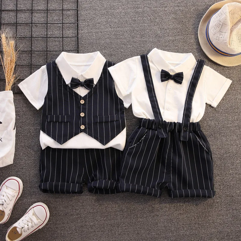 Infant Children Strap Pants Sets and Vest Sets Kids White Black Formal Attire Clothing Set Baby Boys' Handsome Suits 18M-5T
Infant Children Strap Pants Sets and Vest Sets Kids White Black Formal Attire Clothing Set Baby Boys' Handsome Suits 18M-5T