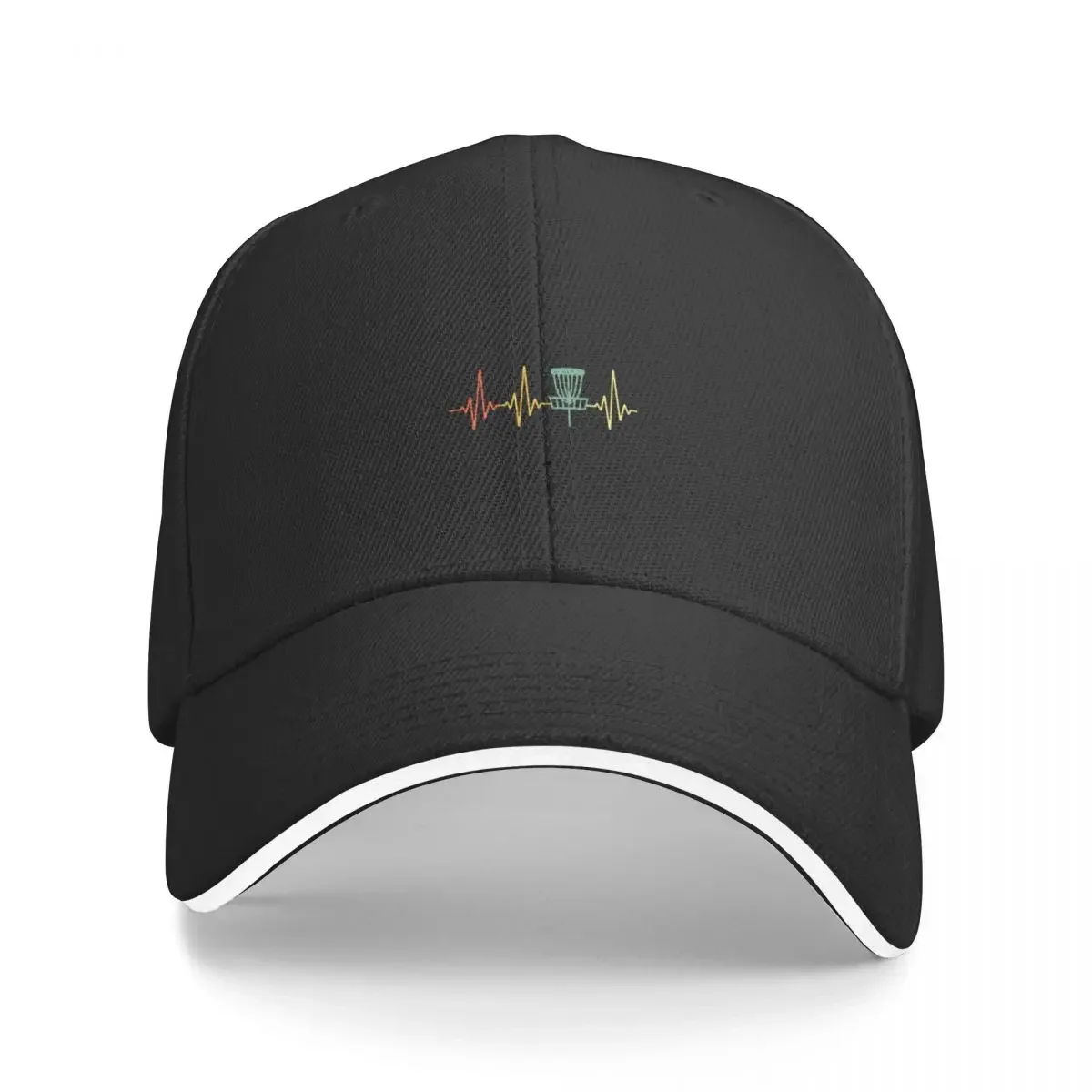 

Vintage Disc Golf Retro Heartbeat Gifts Disc Golf Baseball Cap Dropshipping Icon Luxury Cap Designer Hat Caps For Women Men's