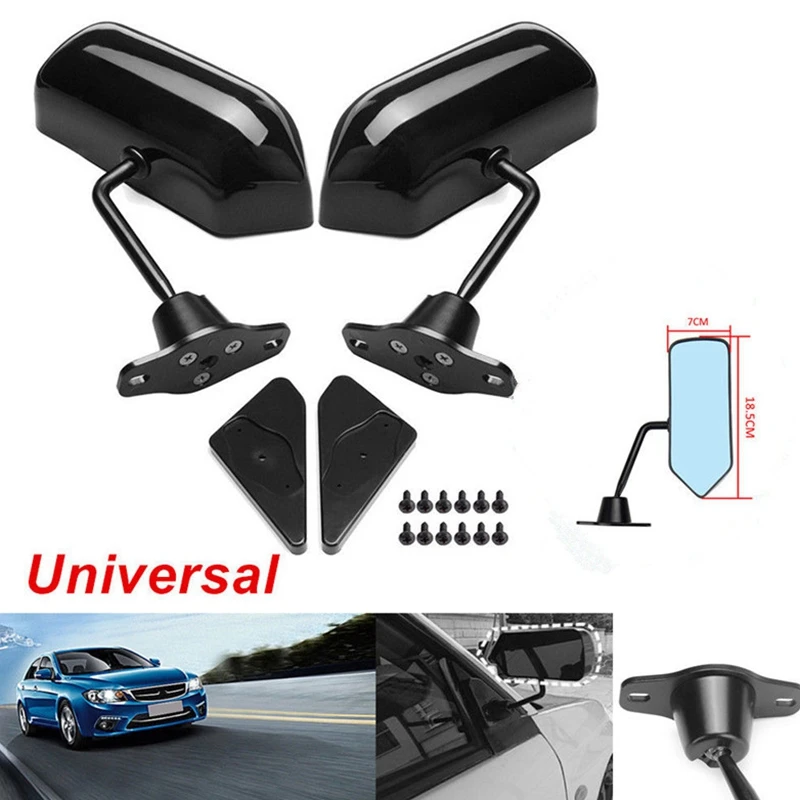 

Universal Car Racing Mirror Classic Retro Door Wing Side Mirror Rearview Mirror California Style Car Accessories