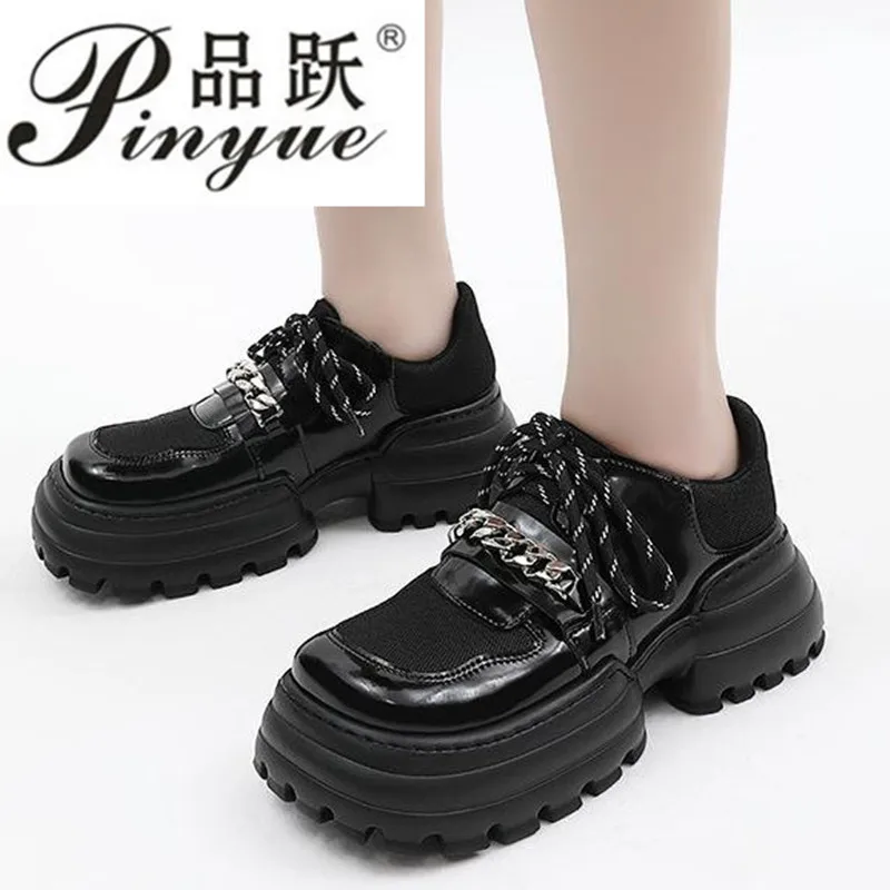 Metal Chain Platform Lolita Gothic Shoes Woman Spring College Style Patent Leather Pumps Chain square toe small leather shoes
Metal Chain Platform Lolita Gothic Shoes Woman Spring College Style Patent Leather Pumps Chain square toe small leather shoes