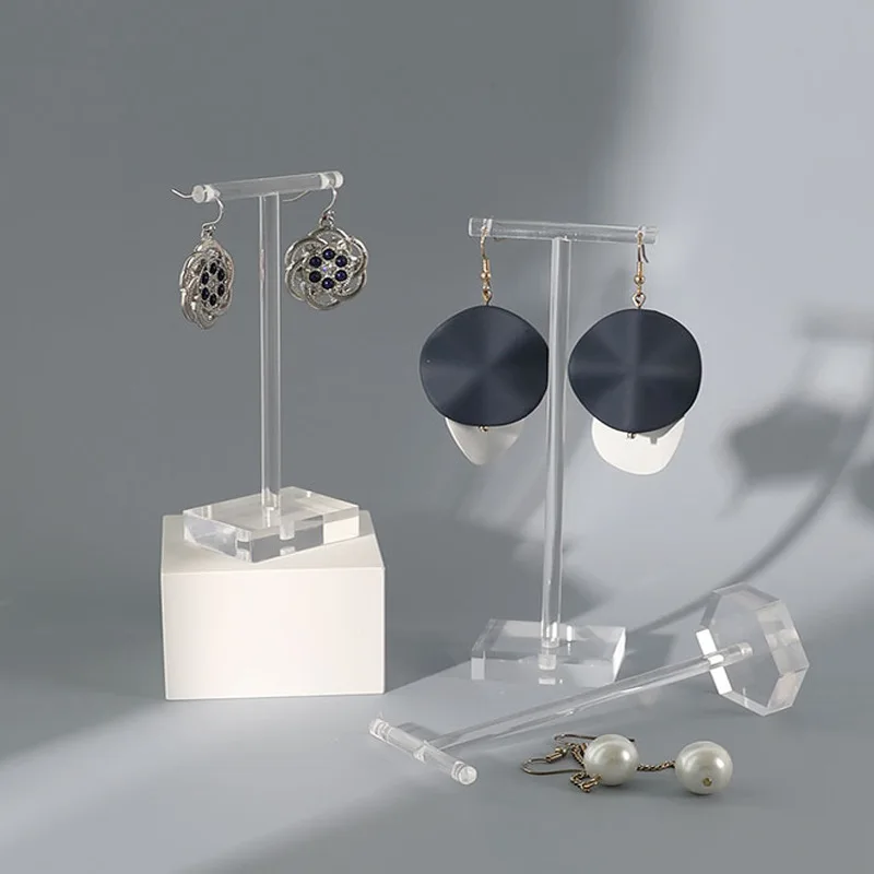 Fashion Style Clear Acrylic Earrings Display Holder Transparent Jewelry Display Frame T Shape Drop Earrings Showcase Articles
Fashion Style Clear Acrylic Earrings Display Holder Transparent Jewelry Display Frame T Shape Drop Earrings Showcase Articles