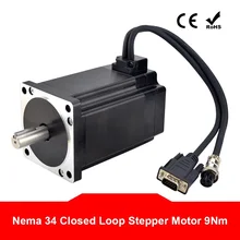 Nema 34 Closed Loop Stepper Motor 9Nm Encoder 1000CPR 6A 2 Phase 86 Stepping Motor 4-lead 14mm Shaft for CNC Machine
Nema 34 Closed Loop Stepper Motor 9Nm Encoder 1000CPR 6A 2 Phase 86 Stepping Motor 4-lead 14mm Shaft for CNC Machine