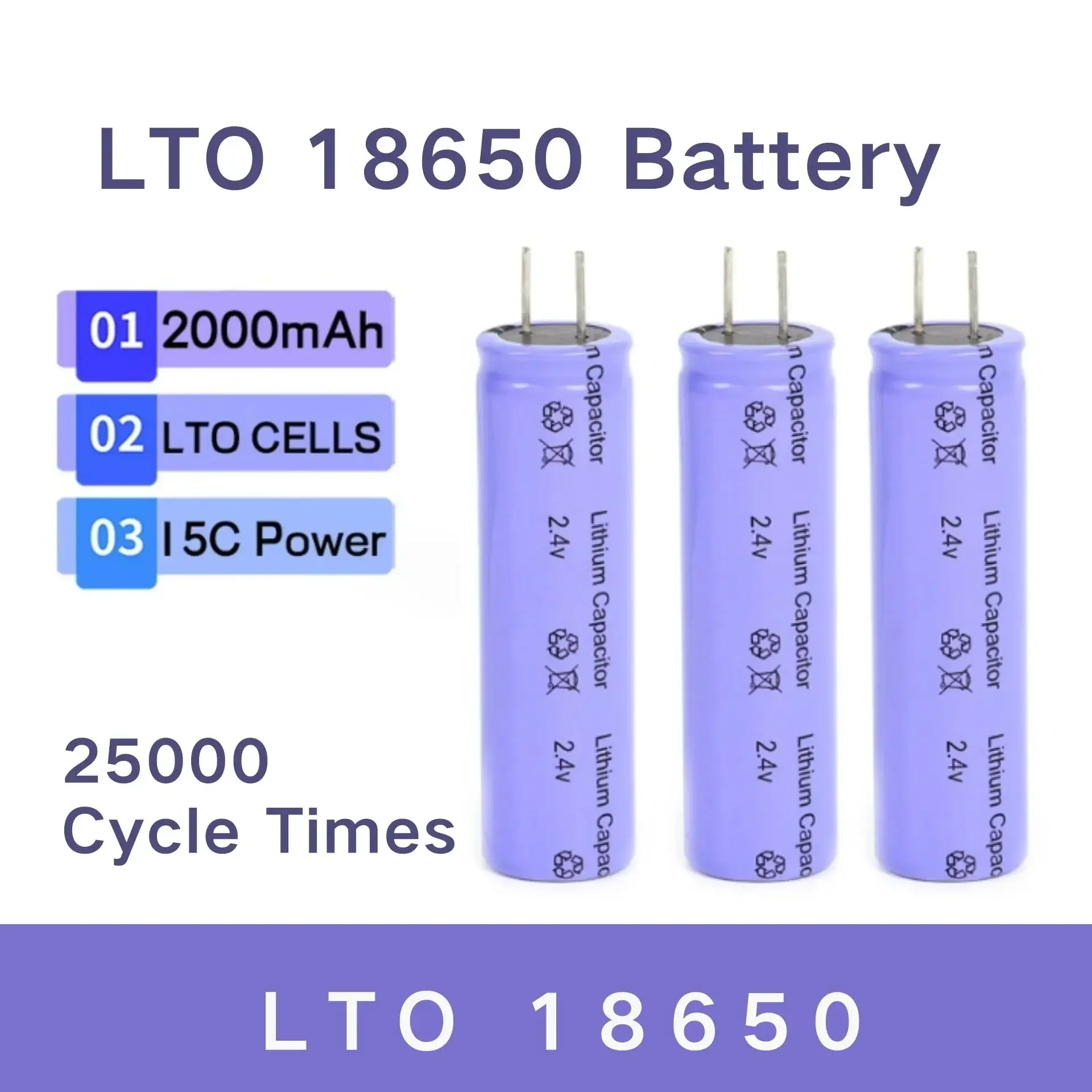 2.4v2000mah lto18650lithium titanate battery low temperature battery long cycle for diy 12v battery electric tool block batterie
2.4v2000mah lto18650lithium titanate battery low temperature battery long cycle for diy 12v battery electric tool block batterie