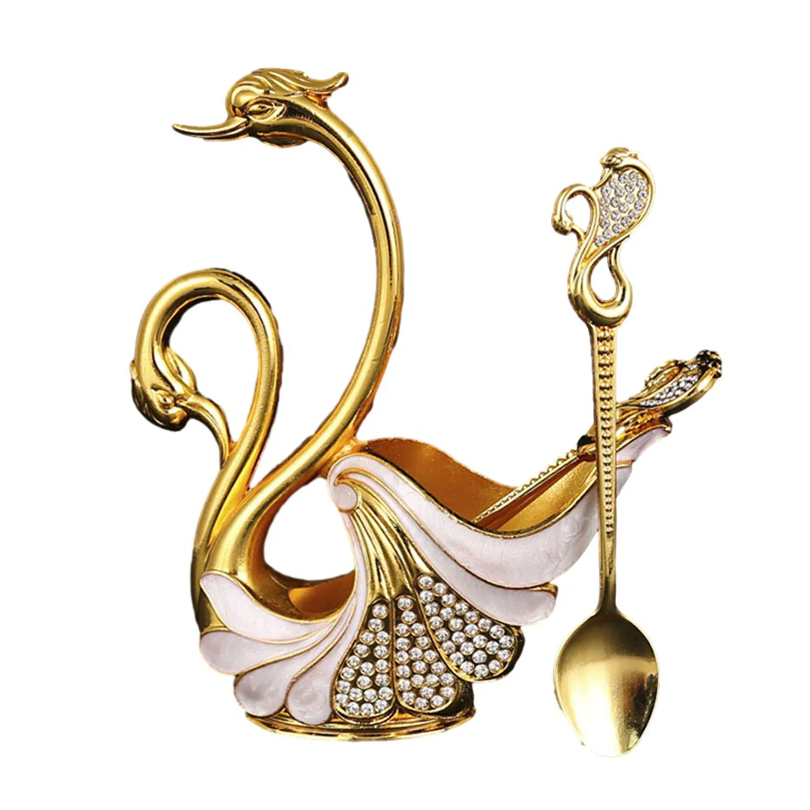 6pcs Coffee Spoons/forks Set With 1 Swan Shape Base Holder Alloy Swan Base Spoon Organizer Elegant Fruit/Dessert Swan Flatware
6pcs Coffee Spoons/forks Set With 1 Swan Shape Base Holder Alloy Swan Base Spoon Organizer Elegant Fruit/Dessert Swan Flatware