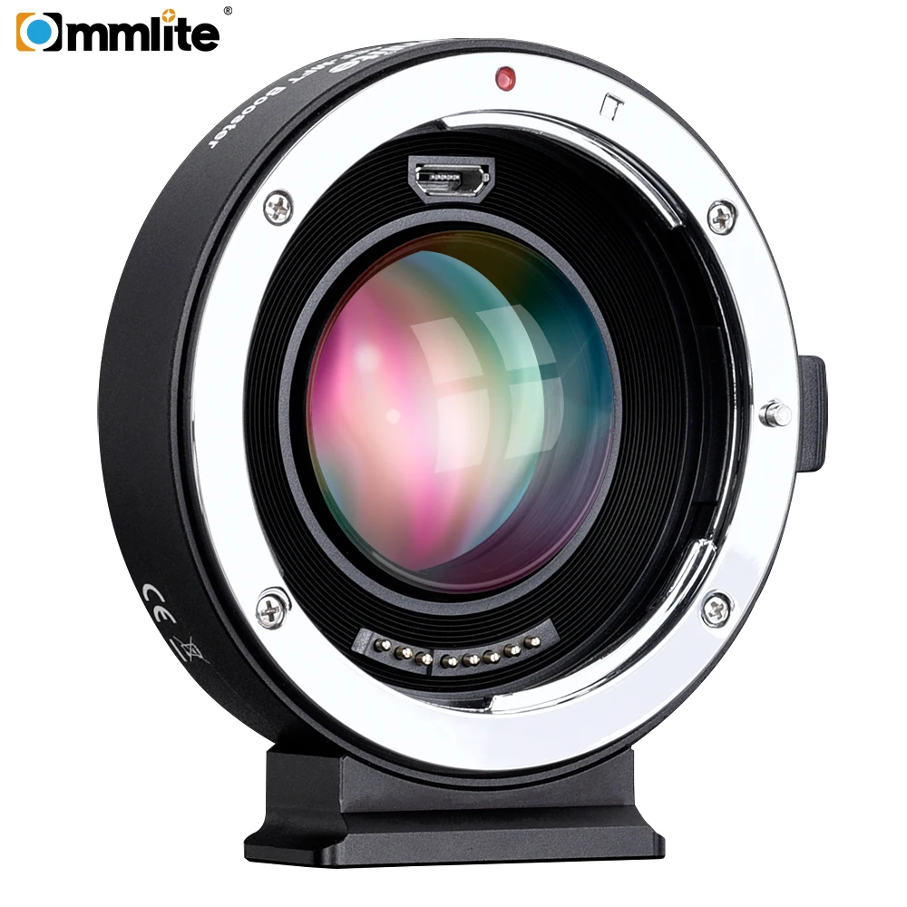 

Commlite CM-AEF-MFT Booster 0.71x Focal Reducer Booster AF Lens Mount Adapter for Canon EF Lens to Panasonic/Olympus M4/3 Camera