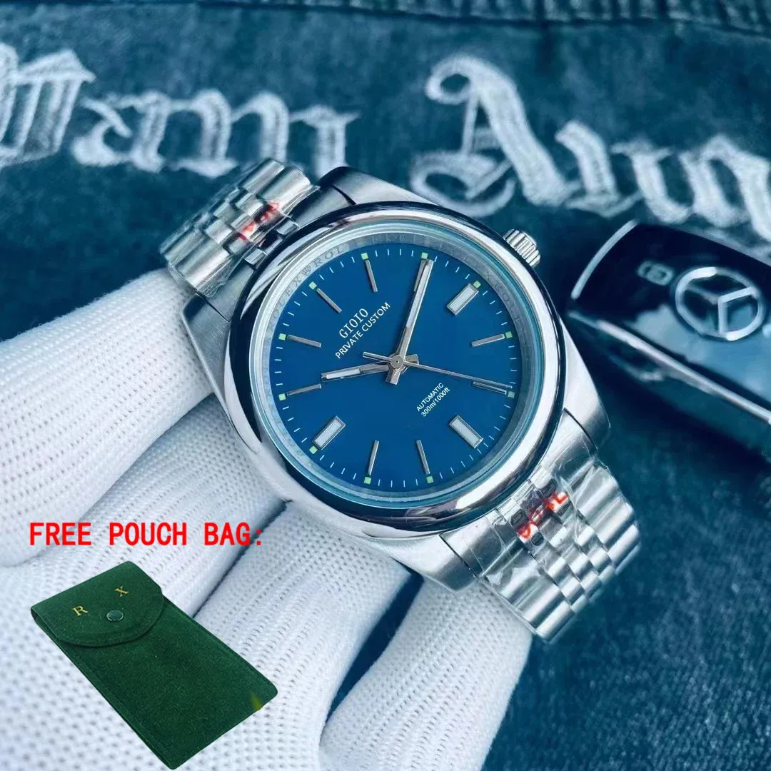 41mm High Quality Mens Automatic Mechanical Watch Luminous Sapphire Blue Stainless Steel Calendar Male Wristwatch
41mm High Quality Mens Automatic Mechanical Watch Luminous Sapphire Blue Stainless Steel Calendar Male Wristwatch